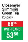 Closemyer Slimming Green Tea-20 Pack