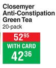 Closemyer Anti-Constipatic Green Tea-20 Pack