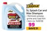 Shield Splash Car & Wax Shampoo-5L