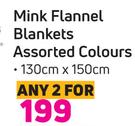 Always Home Mink Flannel Blankets 130cm x 150cm-For 2