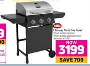Expert Grill 3 Burner Patio Gas Braai