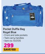 Pocket Duffle Bay Royal Blue