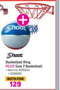 Shoot Basketball Ring Plus Size 7 Basketball-Both For