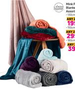 Always Home Mink Flannel Blankets 130cm x 150cm-For 2