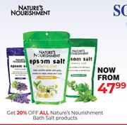 Nature's Nourishment Bath Salt Products