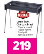 Expert Grill Large Steel Charcoal Braai