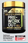 Optimum Gold Standard Pre-Workout Assorted-330g