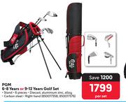 PGM 6-8 Years Or 9-12 Years Golf Set-Per Set