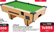 Shoot Coin Operated Slate Top Pool Table-Each