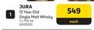 Jura 12 Year Old Single Malt Whisky-750ml Each