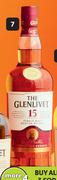 The Glenlivet 15 Year Old Single Speyside Malt Scotch Whisky-750ml Each