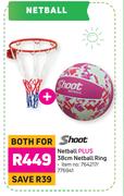 Shoot Netball Plus 38cm Netball Ring-Both For