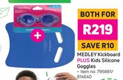 Medley Kickboard Plus Kids Silicone Googles-Both For