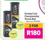 Dunlop Club Championship Tennis Ball-For 2
