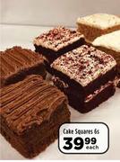 Cake Squares-6s Each