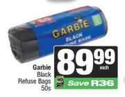 Garbie Black Refuse Bags-50s Pack