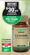 Dis-Chem L-Cysteine 60 Vegecaps