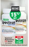 Dis-Chem Spectrum Multivitamin Or Senior 120 Tablets-Each