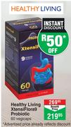 Healthy Living Xtensi Flora 9 Probiotic 60 Vegicaps