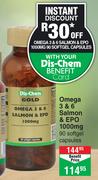 Dis-Chem Omega 3 & 6 Salmon & EPO 1000mg 90 Softgel Capsules