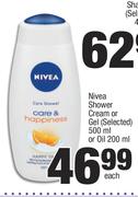 Nivea Shower Cream Or Gel 500ml Or Oil 200ml-Each