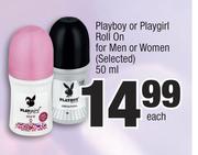 Playboy Or Playgirl Roll On For Men  Or Women (Selected)-50ml Each