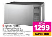 Russell Hobbs 20L Electronic Microwave Oven Mirror Finish RHEM21L