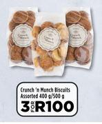 Crunch'n Munch Biscuits Assorted-For 3 x 400g/500g
