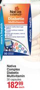 Nativa Complex Diabeti Multivitamin 30 Capsules-Each