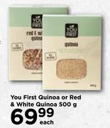 You First Quinoa Or Red & White Quinoa-500g Each