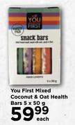 You First Mixed Coconut & Oat Health Bars-5 x 50g