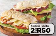 Mini Filled Ciabattas-For 2
