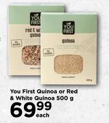 You First Quinoa Or Red & White Quinoa-500g Each