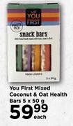 You First Mixed Coconut & Oat Health Bars-5 x 50g