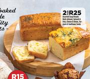 Assorted Soup Breads: Herb Infused,Spinach & Fets,Cheese & Onion,Turmeric & Sunflower Seeds-For 2
