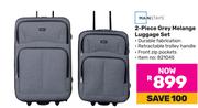 Mainstays 2-Piece Grey Melange Luggage Set