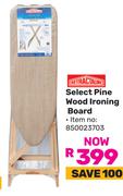 Retractaline Select Pine Wood Ironing Board
