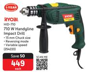 Ryobi 710W Handyline Impact Drill HID-710-Each