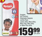 Huggies Dry Comfort Disposable Nappies Jumbo Pack-Per Pack