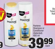 Pantene Shampoo Or Conditioner (Selected)-400ml Each