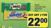 Nestle Chocolate Slab (Selected)-2x80g