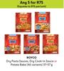 Royco Dry Pasta Sauces, Dry Cook-In Sauce Or Potato Bake (All Variants)-For Any 5 x 37/57g