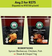 Robertsons Spices (Barbecue, Chicken, Fish Or Steak & Chops)-For Any 2 x 1kg