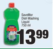SaveMor Dish Washing Liquid-750ml