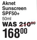 Bionike Aknet Sunscreen SPF50+-50ml