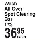 Young Solution Wash All Over Spot Clearing Bar-120g Each