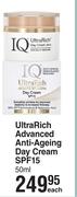 IQ Ultra Rich Advanced Anti Ageing Day Cream SPF15-50ml Each