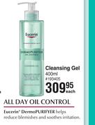 Eucerin Dermo Purifyer Cleansing Gel-400ml Each