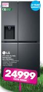 LG 611L Side By Side Refrigerator GC-L257SQSL