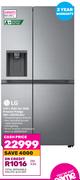 LG 610L Side By Side Freezer Fridge GC-L257SLXL